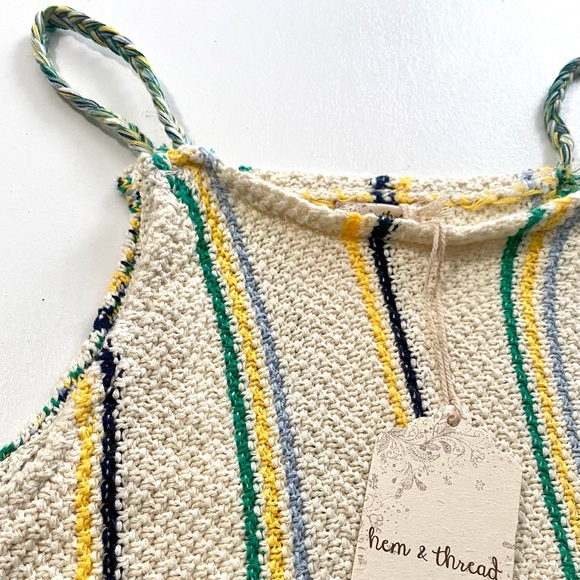 Super cute knit cami with fringe - Picture 2 of 11